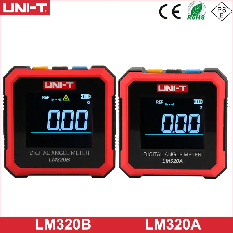 

Электронный угломер UNI-T LM320A LM320B, цифровой транспортир, магнитный инклинометр, Измеритель угла со Скосом и подсветкой