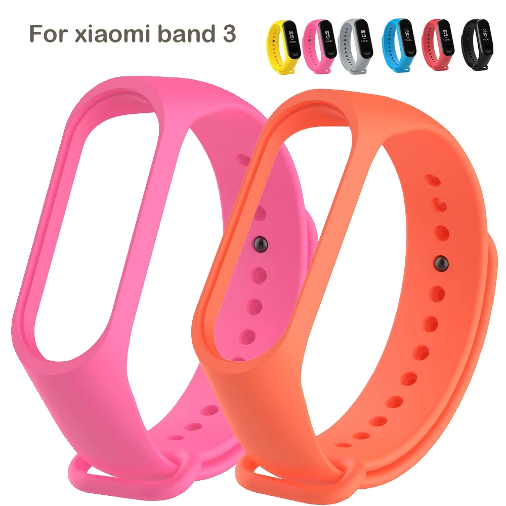 Спортивный мягкий силиконовый ремешок для часов mi band 4 3 ремешок для спортивных часов ремешок для часов mi 4 3 Аксессуары для часов Ремешки для часов