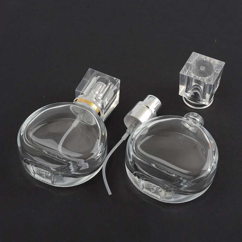 1 шт 25 мл портативная бутылка для путешествий пустой прозрачный стеклянный