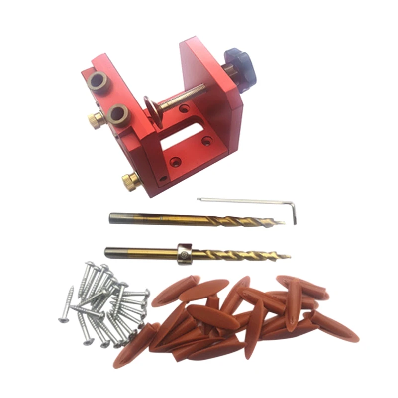 

Woodworking Hole Drill Guide Locator Inclined Hole Round Wood Tenon Combination Punch Auxiliary Positioning Drilling