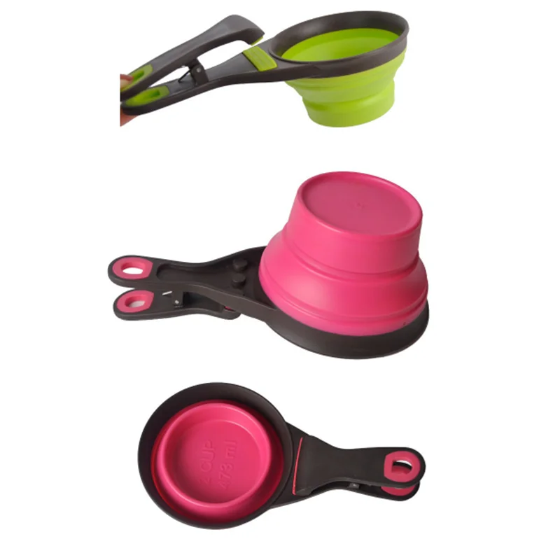 Портативный складной собачья миска для домашних животных Кошки силикона