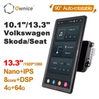 Автомагнитола Ownice, 2 Din, 13,3 дюйма, 1920*1080, Android 10,0, GPS, автомобильная аудиосистема, стерео плеер, с возможностью поворота
