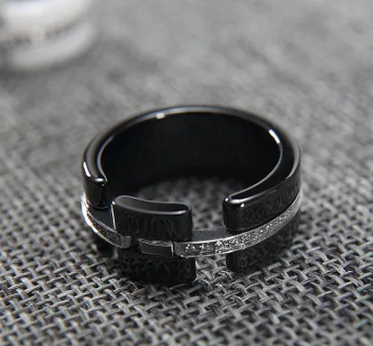 Роскошные ювелирные изделия 925 серебро керамический женское кольцо для помолвки