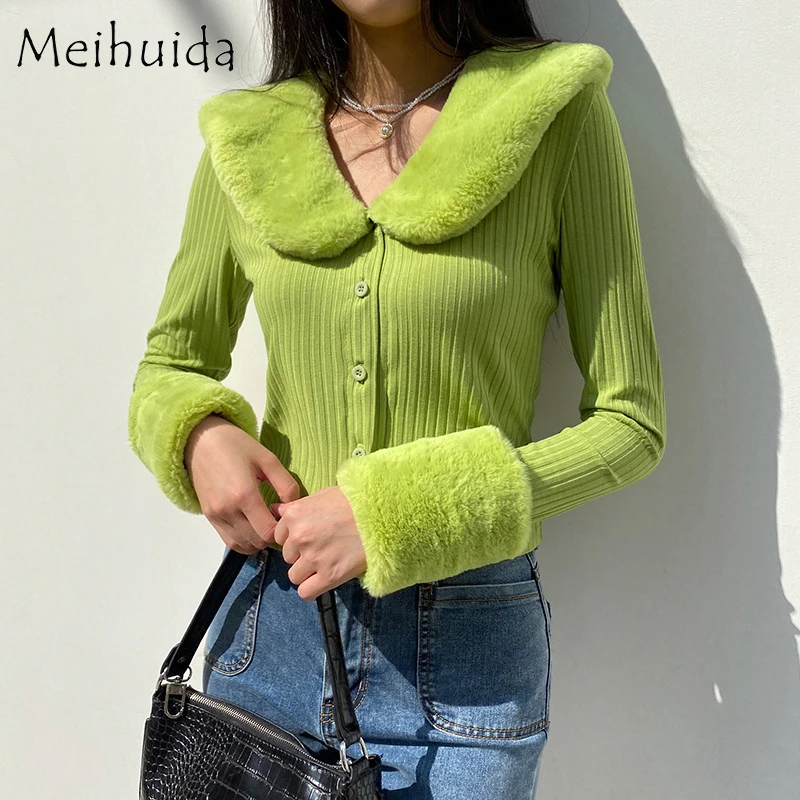 Осенний женский свитер вязаное пальто плюшевый вязаный Топ одежда для вечерние