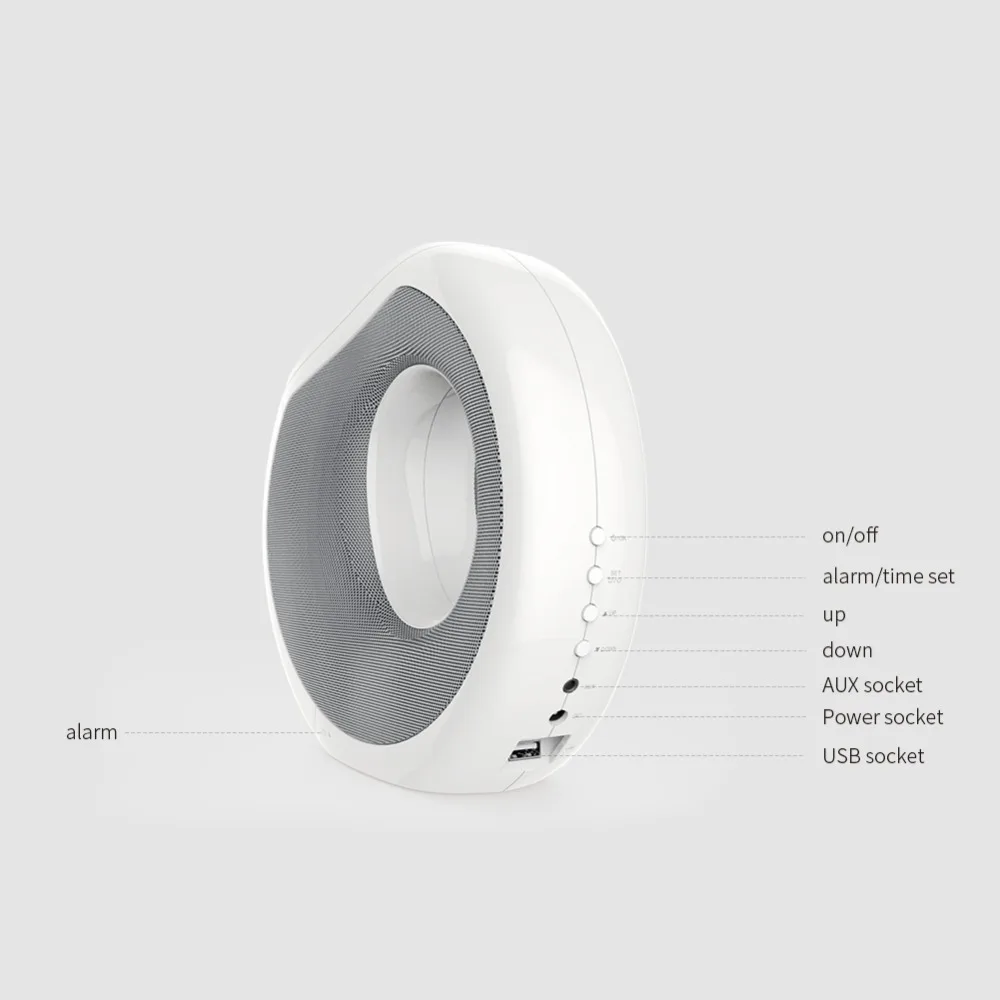 Nillkin многофункциональное Беспроводное зарядное устройство qi+ bluetooth-колонки+ Портативный будильник+ ВЧ-вызов+ NFC пара+ ЖК-дисплей уютный простой