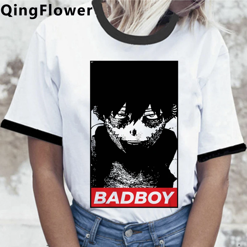 

Футболка My Hero Academia Bakugou Todoroki Boku No Hero Academia, мужская белая футболка, эстетический винтажный Топ, винтажные футболки, каваи