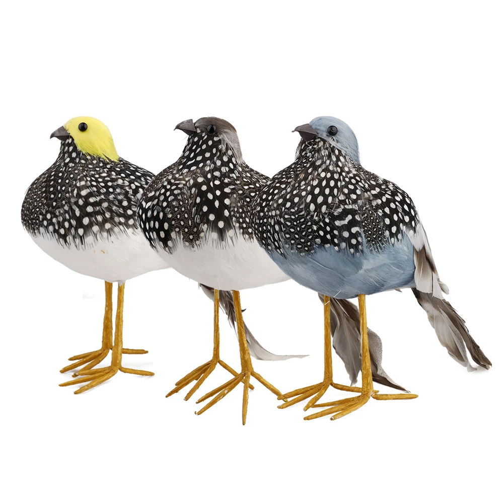 1 /3 шт. Искусственные Птицы с перьями милые маленькие птицы из пенопласта