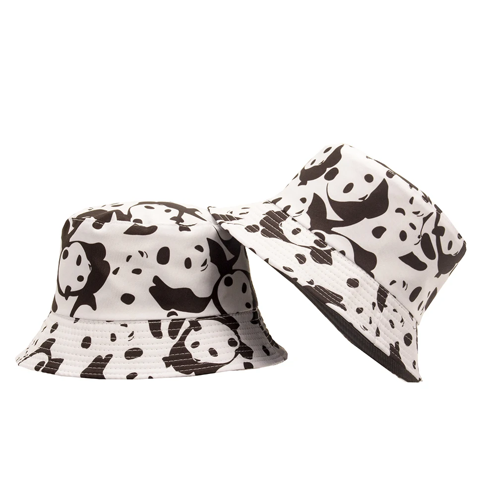 Шапка с коровой Мужская двухсторонняя Рыбацкая шапка популярным логотипом