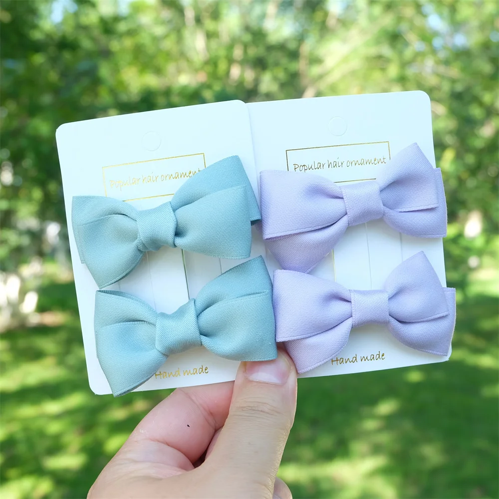 2 шт/набор Классическая модная обувь с бантом ленты зажим для волос в Корейском