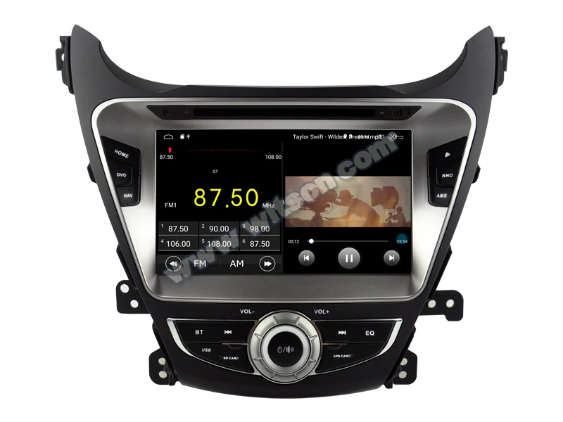 Автомобильная Мультимедийная система с GPS 8 &quotAndroid 10 радио плеер для Hyundai Elantra 2014 и