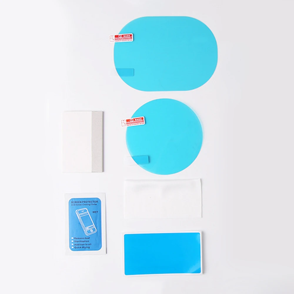 4 шт. Автомобильная зеркальная защитная пленка заднего вида противотуманная