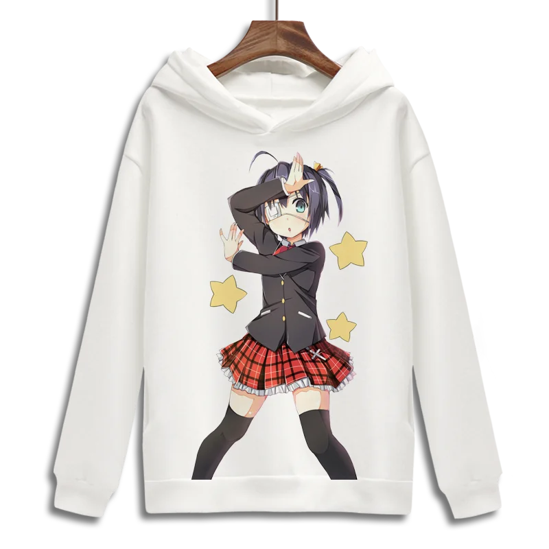 Любовь, Чунибьо и Другие Грёзы Худи для косплея Takanashi Rikka Togashi Yuuta зимние осенние флисовые свитшоты повседневные пуловеры.