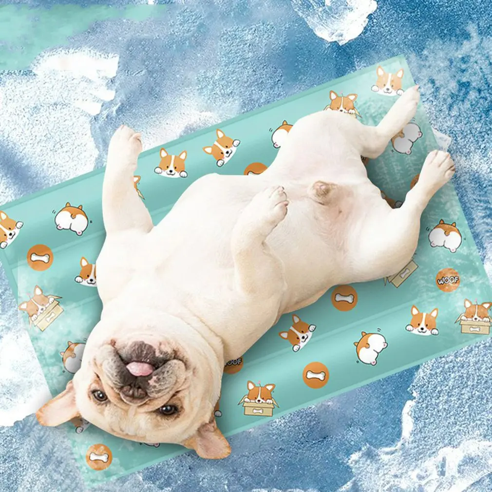 Dog Cooling Mat Summer Pad For Dogs Cat Breathable Blanket Ice Pads Washable Sofa Pet Bed | Дом и сад