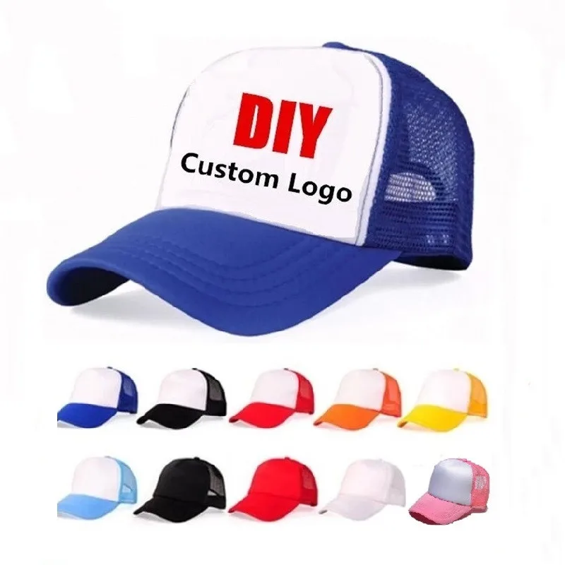 Оптовая цена! Детская и взрослая шляпа-тракер с индивидуальным логотипом летняя
