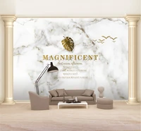 milofi european creative golden marble landscape background wall custom wallpaper 8d waterproof wall cloth