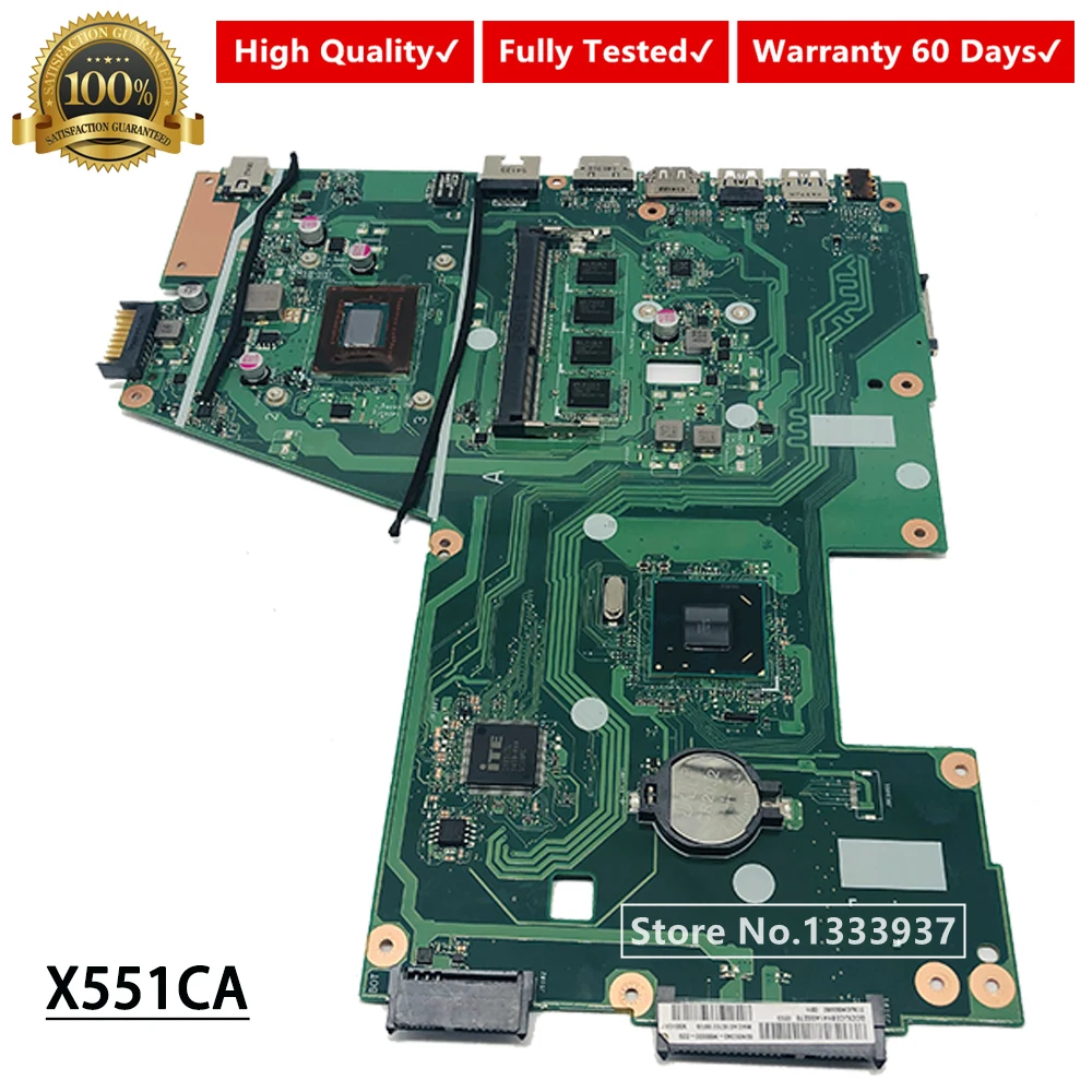 

X551CA Материнская плата ноутбука SR0N9 I3-3217U REV 2,2 для ASUS X551CAP X551CA X551C X551CA материнская плата