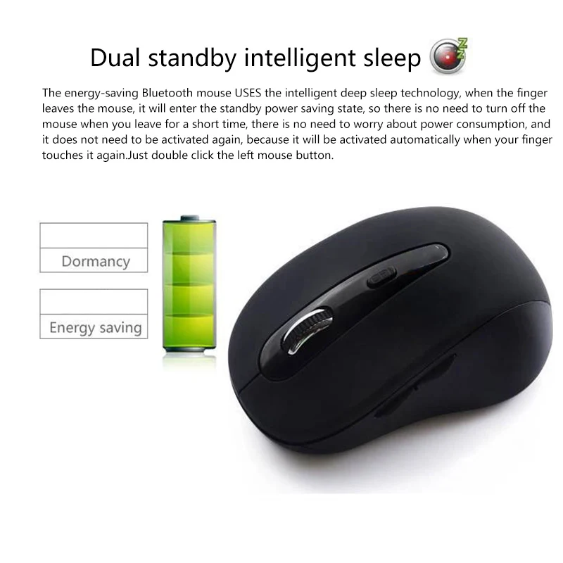 

Bluetooth 3.0 Mouse Portable Business Bluetooth Mouse Wireless Mouse For Windows 98/ME/2000/XP/VISTA For Mac Laptop Tablet