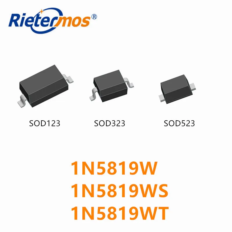 3000 шт. 1N5819W SOD123 1206 1N5819WS SOD323 0805 1N5819WT SOD-523 0603 1N5819 сделано в Китае | Электроника