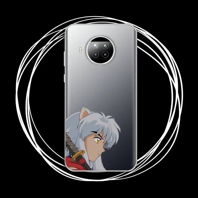 

Sesshomaru Higurashi Kagome Phone Case Transparent for xiaomi redmi note 8 9 9s 11 10t lite pro