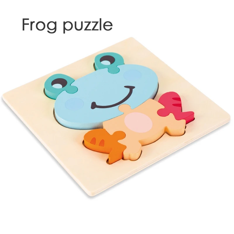 

New 1Pc Wooden Puzzle Three-Dimensional Colorful Wooden Puzzle Educational Toys Developmental Baby Toy Child Early Training Game