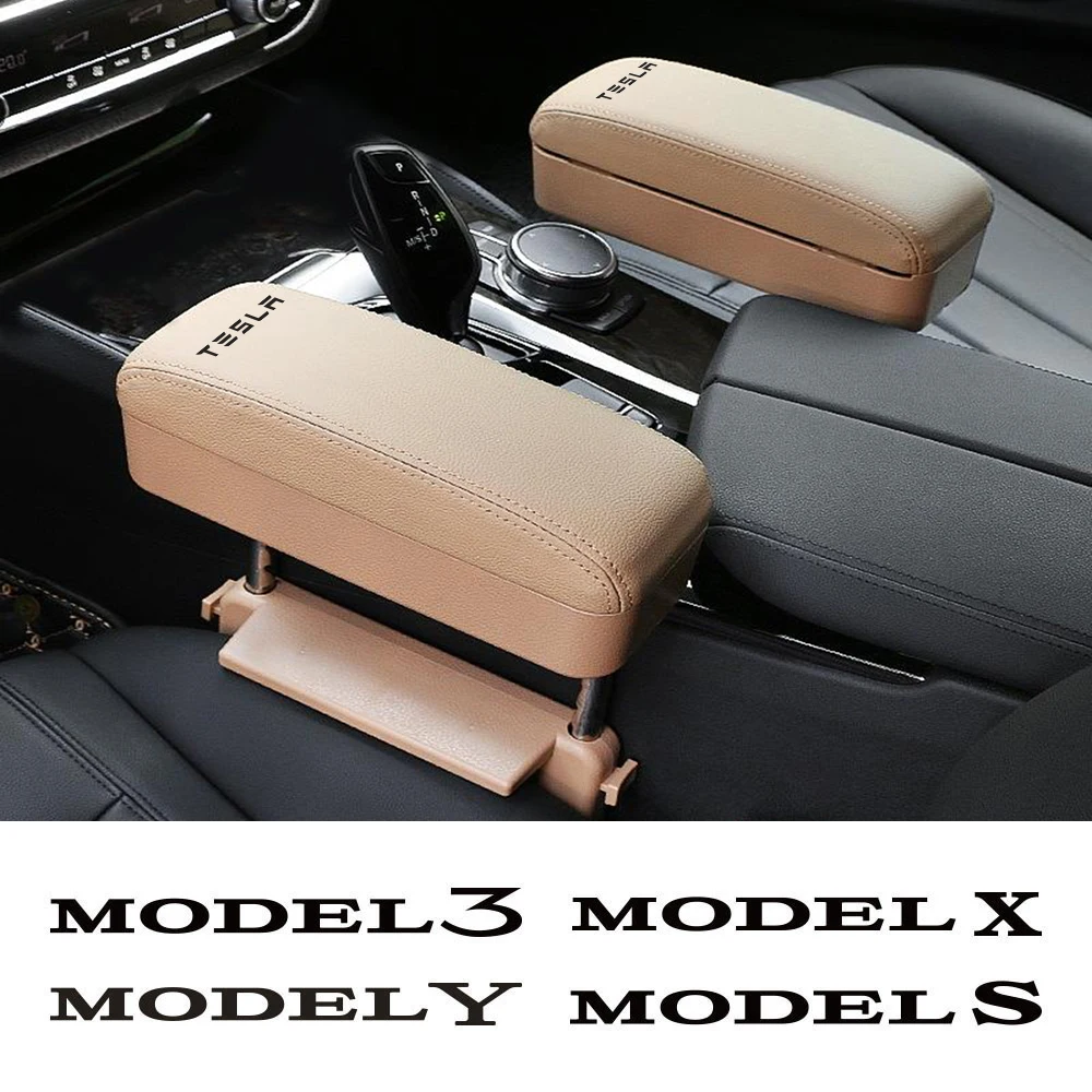 Продажа Органайзер для автомобильного сиденья, настраиваемый подлокотник с налокотниками, подушка для Tesla Model 3 X S Y P100D, автомобильные аксессуары