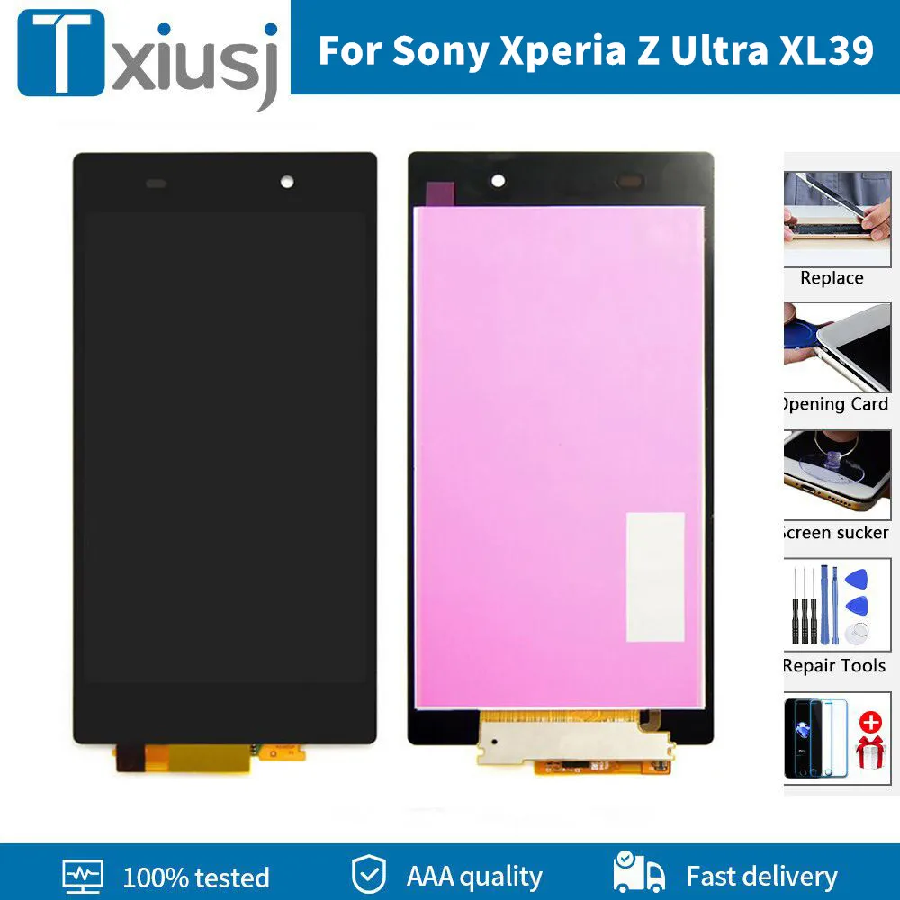 

Оригинальный ЖК-дисплей 6,44 дюйма с сенсорным экраном и дигитайзером в сборе без рамки для Sony Xperia Z Ultra XL39h XL39 C6833