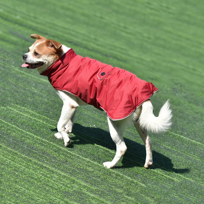 Warm Small Dog Clothes Winter Waterproof Coat Cotton plus Fleece Pet doggie Clothing Vest Puppy Jacket For Medium Dogs | Дом и сад