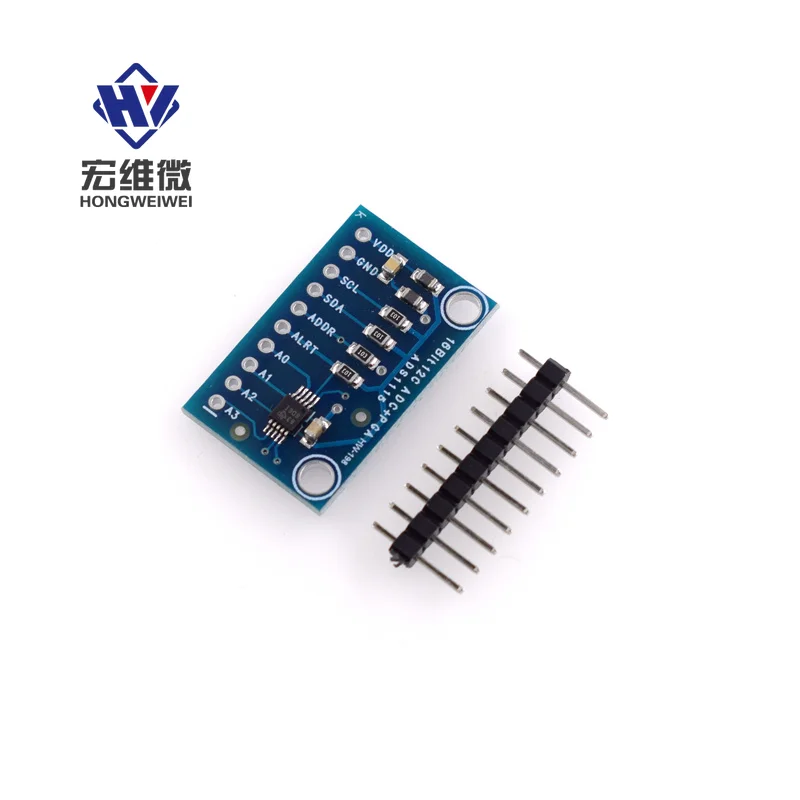 

10pcs ADS1115 Ultra-compact 16-bit Precision Analog-to-digital Converter ADC Module Development Board 4 Channel for Arduino RPi