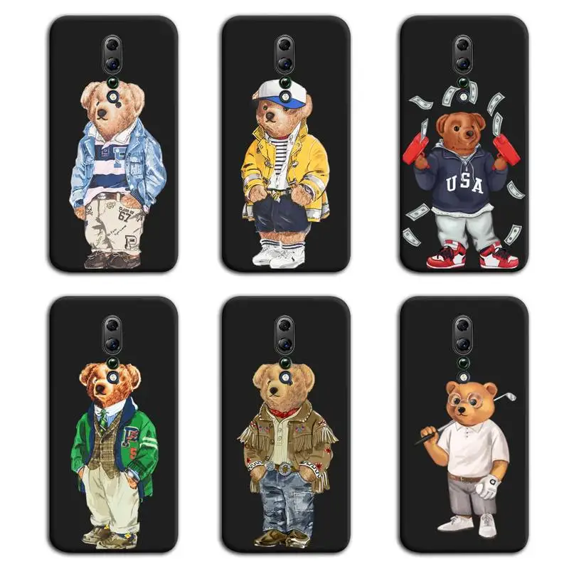 Итальянские модные брендовые чехлы для телефонов с медведем Oppo A5 A9 2020 Reno2 z Renoace 3pro