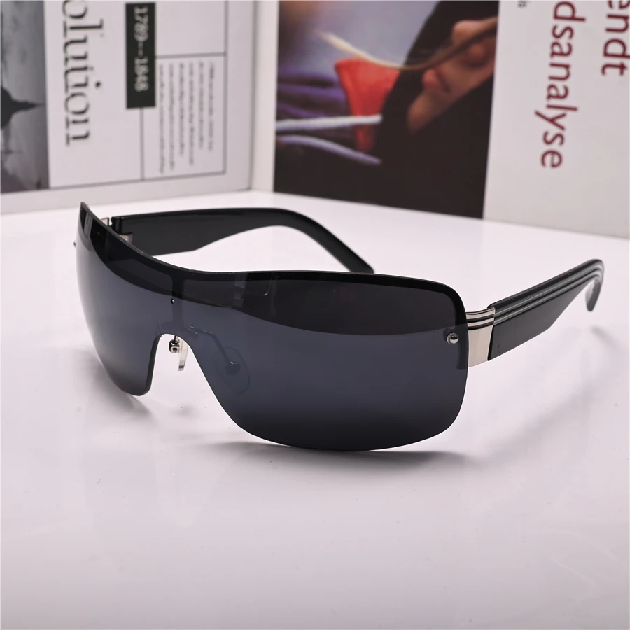 

luxury brand Women Fashion Sunglasses One-piece Steampunk Sun Glasses for Female Lens Anti ReflectionDriving Male