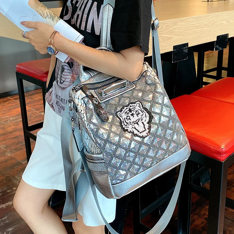 

Fashion Women Backpack Female Leather High Capacity Shoulder Bag Girl Elegant School Bag Lady Daily Travel Bagpack Mujer Mochila