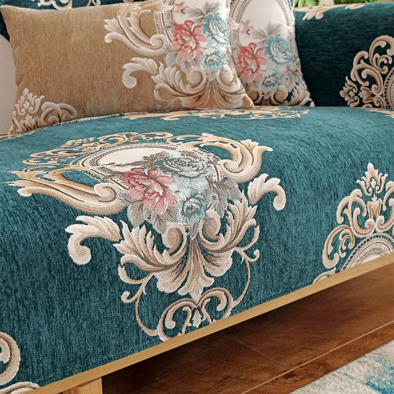 Four seasons chenille sofa cushion Non-slip fabric universal cover towel Sectional Sofa Throw Covers Furniture Protector