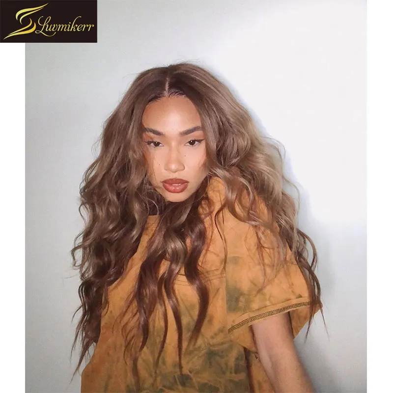 Омбре индийский медовый блонд 13 × 6 цветные прозрачные кружевные передние