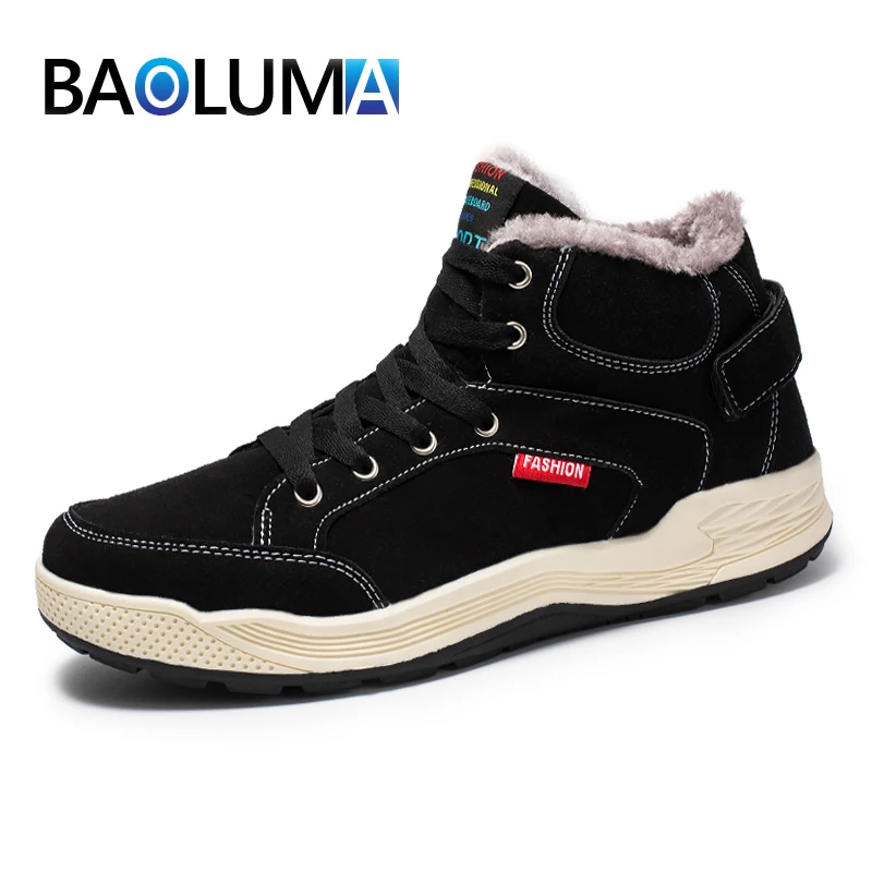 Новинка классические мужские зимние ботинки водонепроницаемые уличные