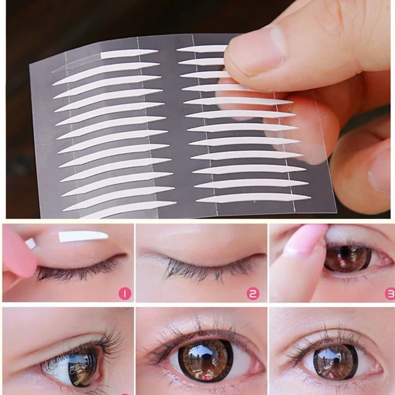 600 шт белые двойные наклейки для век тонкие невидимые двухсторонние прозрачные