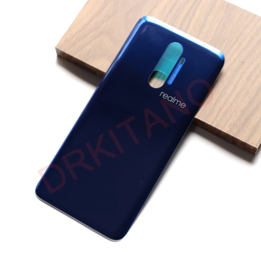 original back glass panel rear housing battery cover for oppo realme x2 pro back cover door with camera lens replacement parts free global shipping