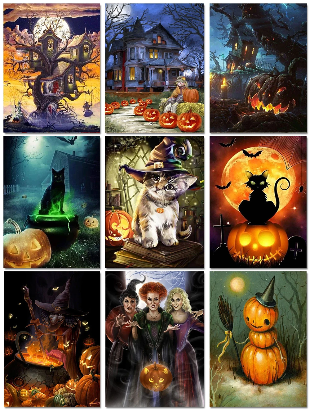 Алмазная живопись JM119 полноразмерная/круглая вышивка с рисунком пейзаж на