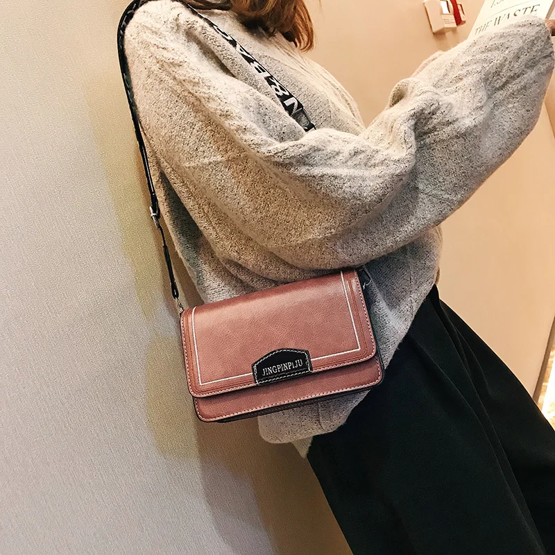 Новинка 2019 Корейская осенне-зимняя женская сумка через плечо сумка-мессенджер |