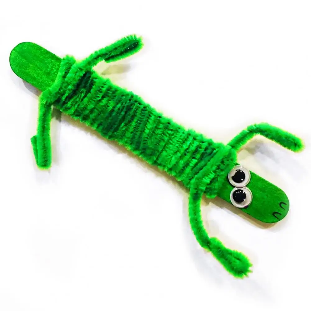 

Pipe Craft Various Colors Imagination Colorful Pipe Cleaner Craft Set with DIY Tutorial Kids Educational Toys for Children Gifts