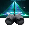 64/128LEDs Double Head Airship RGBW Pattern Stage Effect Lighting Projector DJ Disco Party Led Lights for Xmas 1