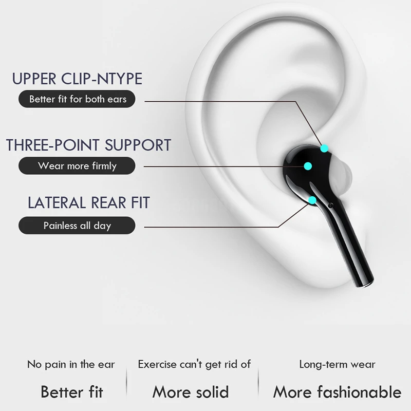Беспроводные наушники M6s TWS спортивные Bluetooth 5 0 гарнитура с сенсорным управлением