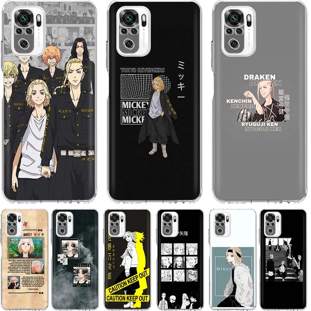 

Tokyo Avengers Cartoon Phone Case Funda For Xiaomi Redmi Note 10 Pro 10S 9S 9 8 Pro 8T 8A 9A 9C 7 7A 6 6A K20 K30 Cover Coque