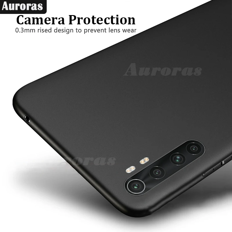 Чехол Auroras для Xiaomi Mi Note 10 Lite полностью защищающий мягкий силиконовый матовый