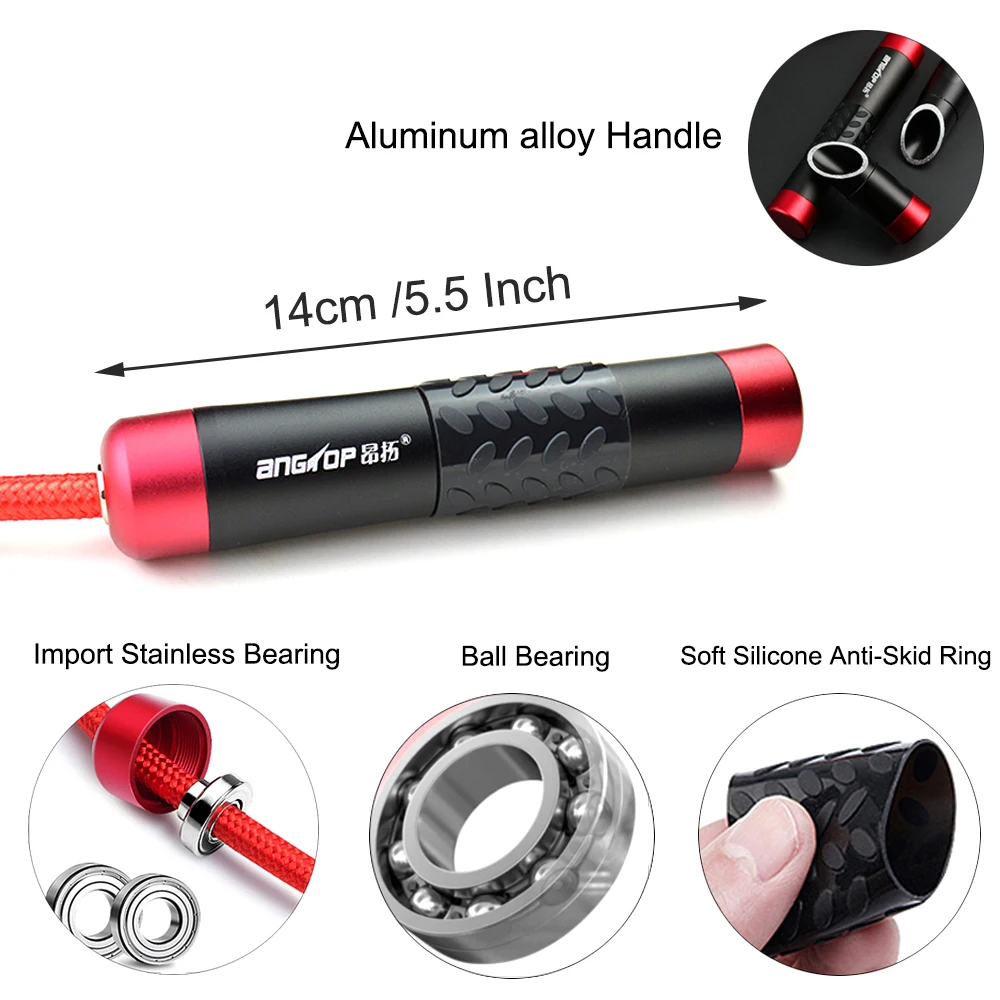 Скакалка с алюминиевой ручкой и регулируемой скоростью 9 мм | Спорт развлечения