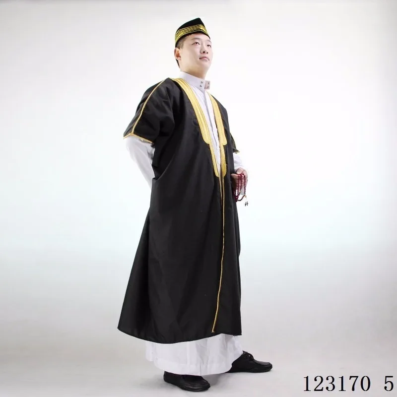 Мужское платье Jubba Thobe мусульманская традиционная одежда пальто наряд Дубай