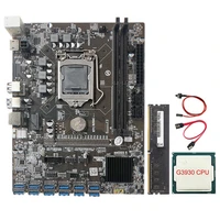 b250c mining motherboard with g3930 cpu1xddr4 8g 2133mhz ramsata cableswitch cable 12xpcie to usb3 0 card slot board