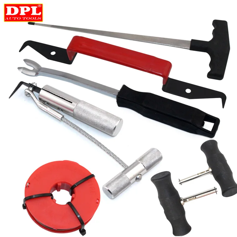 

Windshield Removal Tool Kit 7pc Automotive Wind Glass Remover Hand Tool