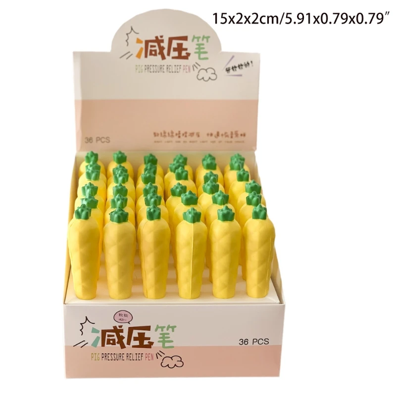

R91A Cute Animal Gel Pen Set Replaceable Refiilable Decompression Toys Slowly Rebound Sponge Relieves Stress Party Supplies