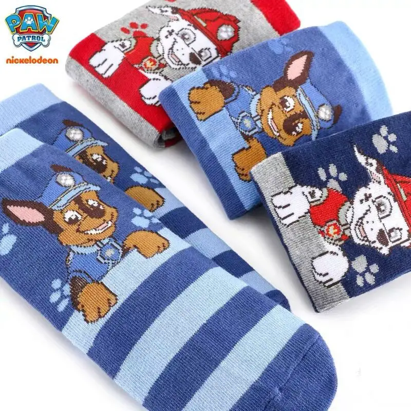 Новинка 2020 года 6 шт. = 3 пары подлинный детский хлопковый носок с принтом Щенячий