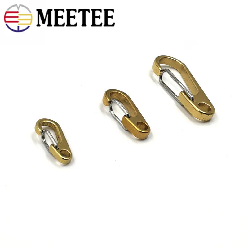 Meetee 2 шт. твердая латунная металлическая пряжка с зажимом тесьма для питомца